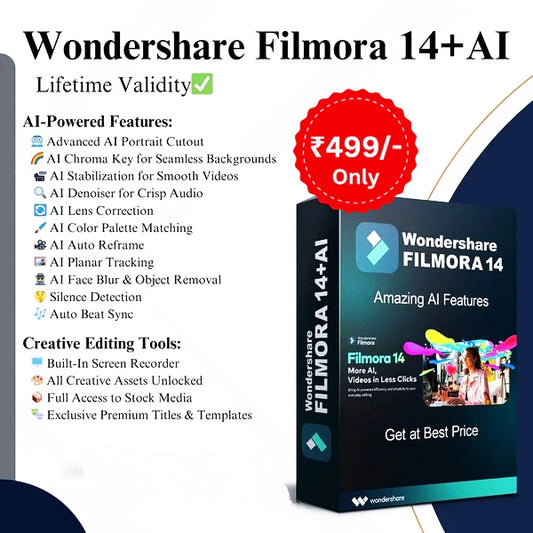 FILMORA-14 + Ai Features (Latest-2025-version)